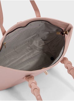ELLA Metal Trim Detail Tote Bag  - Image 5