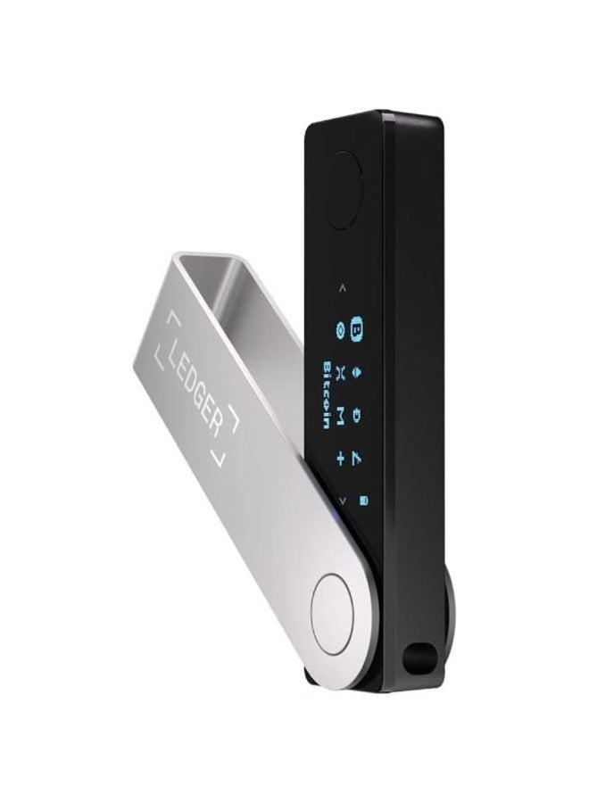 Ledger Nano X Hardware Wallet | Safest Crypto & NFT Cold Storage, Big Screen + Wireless Bluetooth & Type-C Connectivity, 5500+ Assets & Coins Supported, for iOS & Android, MacOS & Windows - Image 1