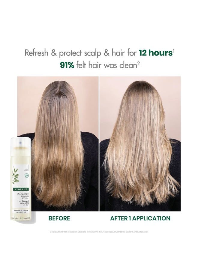 Klorane Ultra-Gentle Dry Shampoo with Oat + Gentle Formula Instantly Revives Hair - Paraben & Sulfate-Free - 3.2 fl. oz. - Image 5