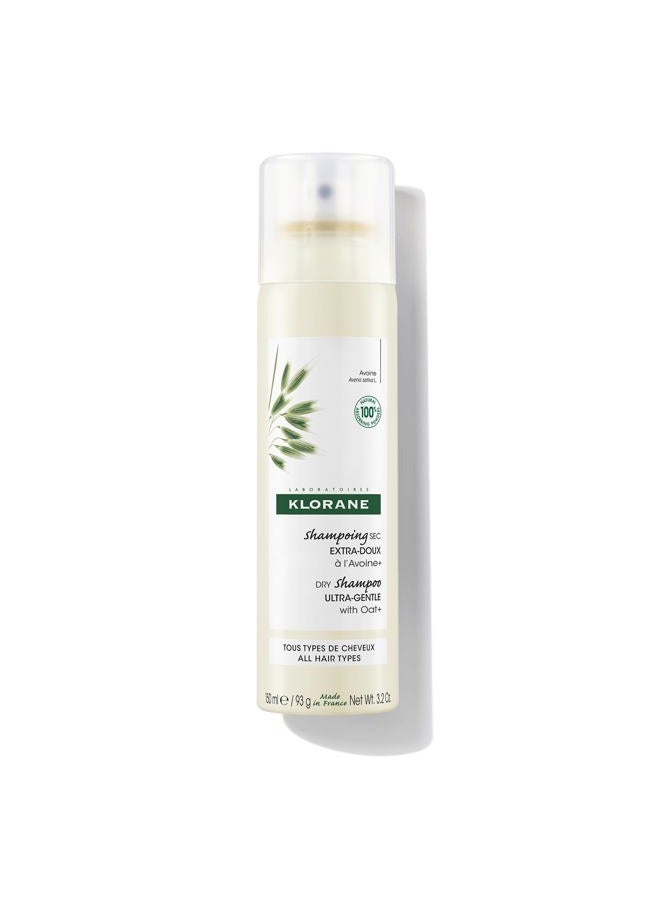 Klorane Ultra-Gentle Dry Shampoo with Oat + Gentle Formula Instantly Revives Hair - Paraben & Sulfate-Free - 3.2 fl. oz. - Image 1