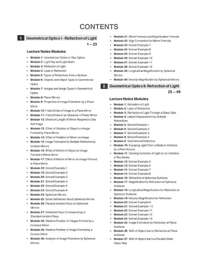 Physics Galaxy Vol. IV Lecture Notes on Optics & Modern Physics (JEE Mains & Advance, BITSAT, NEET)