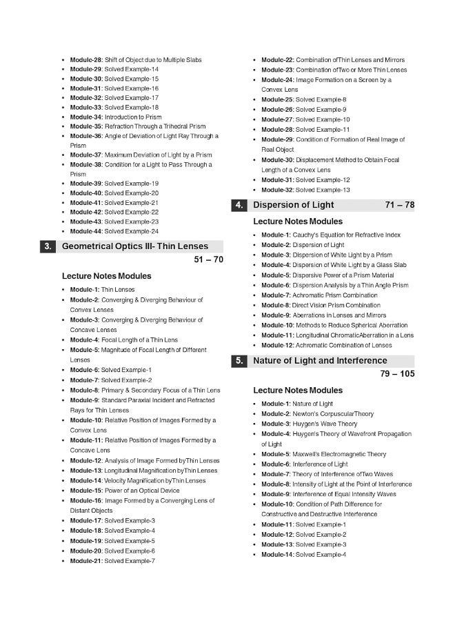Physics Galaxy Vol. IV Lecture Notes on Optics & Modern Physics (JEE Mains & Advance, BITSAT, NEET)
