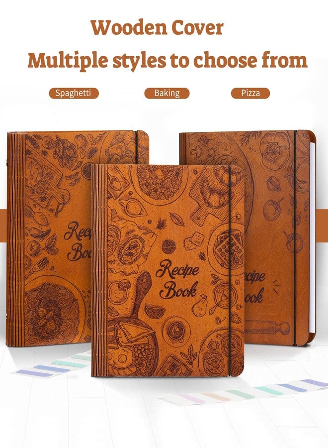 ikedas Woodcover Blank Recipe Book to Write in Your Own Recipes, Recipe Binder for Handwritten Recipes, Thoughtful Blank Recipe Book, Recipe Journal Gift, Cook Books Blank, Recipe Holders, Baking Version - Image 4