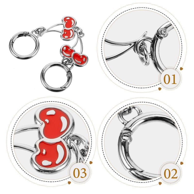 Cherry Charm Handbag Chain Extender For Women Adjustable Purse Strap Accessory - Image 5