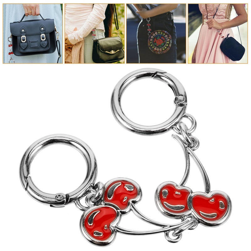 Cherry Charm Handbag Chain Extender For Women Adjustable Purse Strap Accessory - Image 4