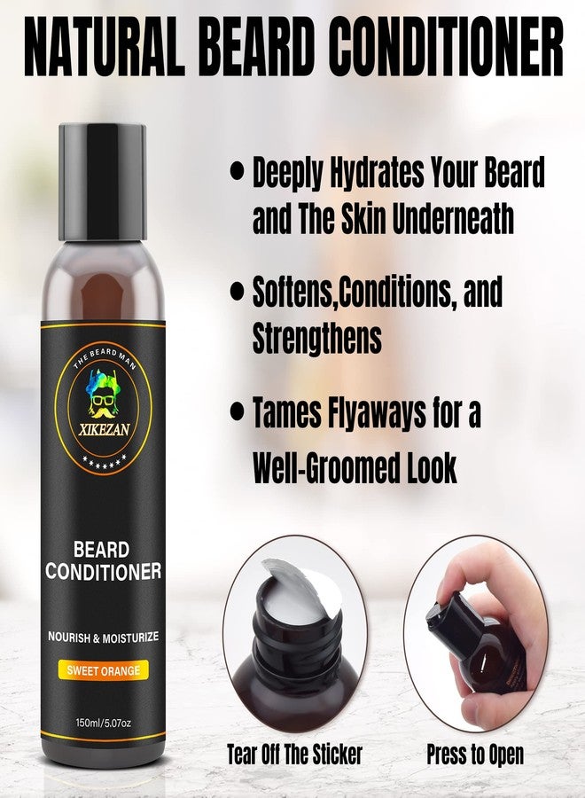 XIKEZAN Beard Wash & Beard Conditioner Natural Softener Set w/Argan & Jojoba Oils Smooths & Strengthens Christmas Stocking Stuffers Father Day Gifts for Men Him Dad Boyfriend Husband - Image 4
