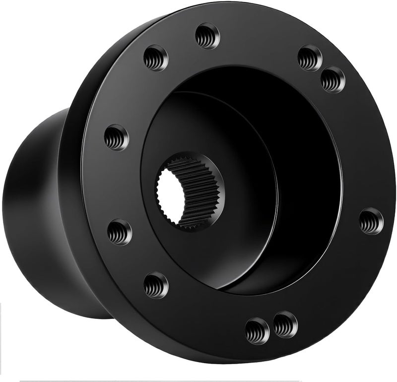 MOSNAI EZGO Steering Wheel Adapter Golf Cart Steering Wheel Adapter for EZGO TXT&RXV Golf Carts Mounting Adapter(Black) - Image 1