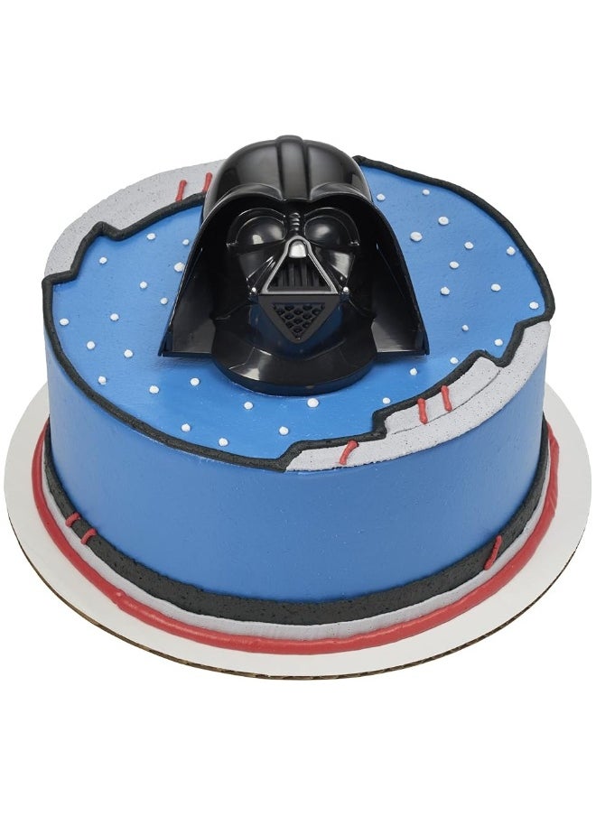 DecoPac - DecoSetÂ® STAR WARSâ„¢ Darth Vaderâ„¢ Cake Topper, 1-Piece, Use with Cake Decorations to Create Galactic Cakes, Black - Image 1