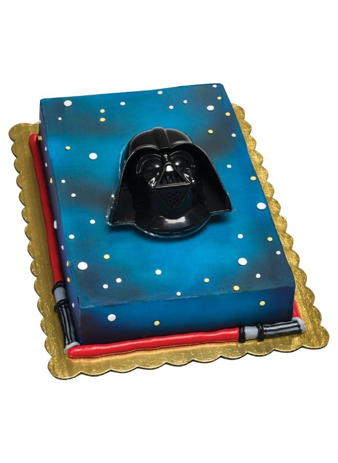 DecoPac - DecoSetÂ® STAR WARSâ„¢ Darth Vaderâ„¢ Cake Topper, 1-Piece, Use with Cake Decorations to Create Galactic Cakes, Black - Image 1