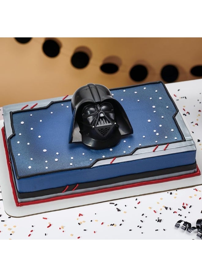 DecoPac - DecoSetÂ® STAR WARSâ„¢ Darth Vaderâ„¢ Cake Topper, 1-Piece, Use with Cake Decorations to Create Galactic Cakes, Black - Image 1