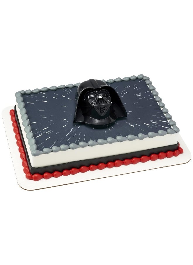 DecoPac - DecoSetÂ® STAR WARSâ„¢ Darth Vaderâ„¢ Cake Topper, 1-Piece, Use with Cake Decorations to Create Galactic Cakes, Black - Image 1