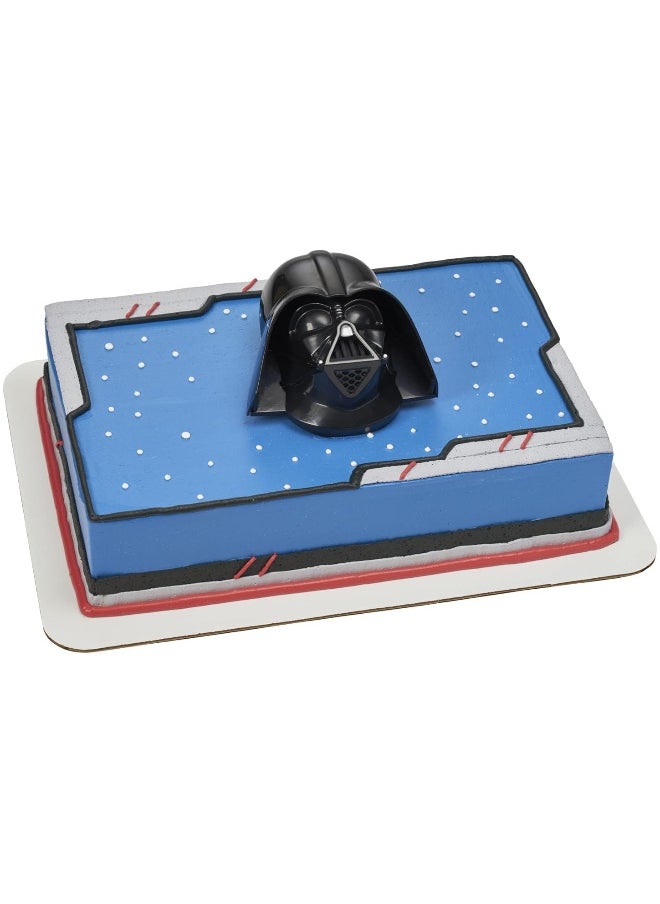 DecoPac - DecoSetÂ® STAR WARSâ„¢ Darth Vaderâ„¢ Cake Topper, 1-Piece, Use with Cake Decorations to Create Galactic Cakes, Black - Image 1