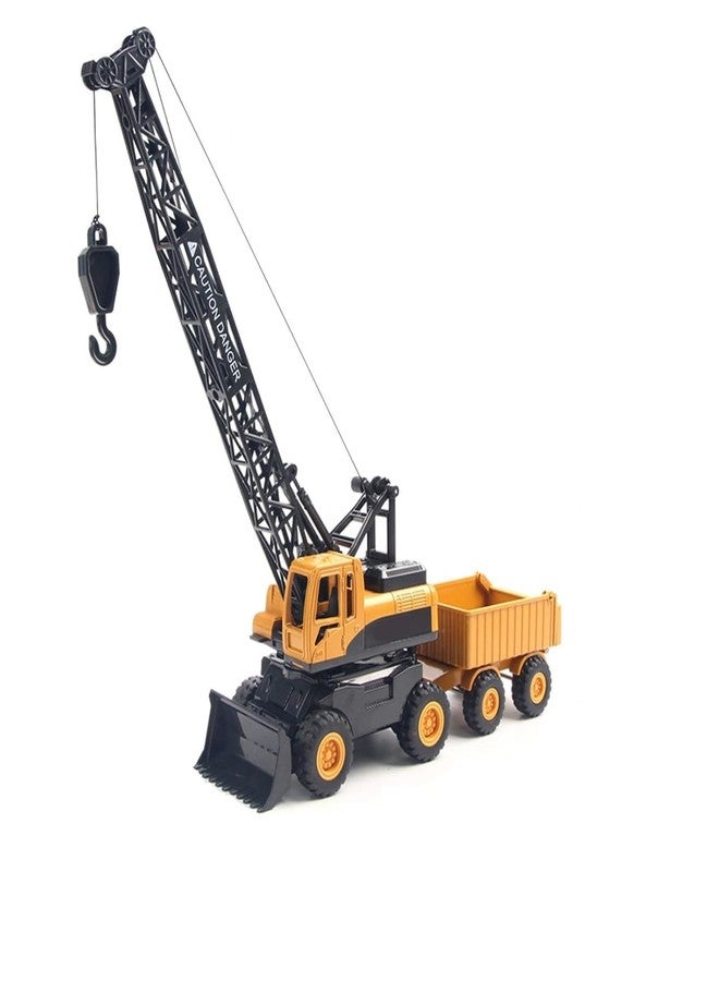 SHIPEASE Friction Powered Lifting Crane Toy for 3+ Year Kids Boys Bulldozer Model Pull Back Vehicle Engineering Excavator Sandbox Construction Truck - Image 1