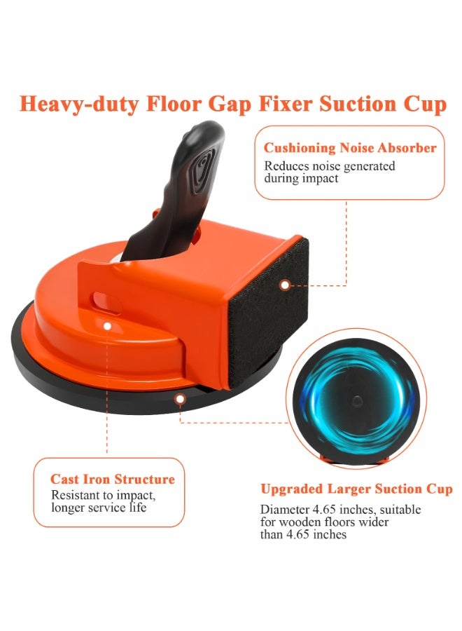 YelaJoy Floor Gap Fixer Tool Kit,Rubber Mallet,10 Reusable Sticky Pads,2 Knee Pads for Flooring - Image 4