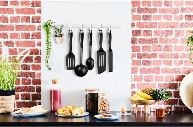 T-fal TEFAL Utensils | Bienvenue 5 pcs set | Spoon, Ladle, Spatulas - Angle, Pancake, Long | Heat Resistance | Non-scratching | Dishwasher-Safe |Made in France | 2 Years Warranty | K001A504 - Image 2