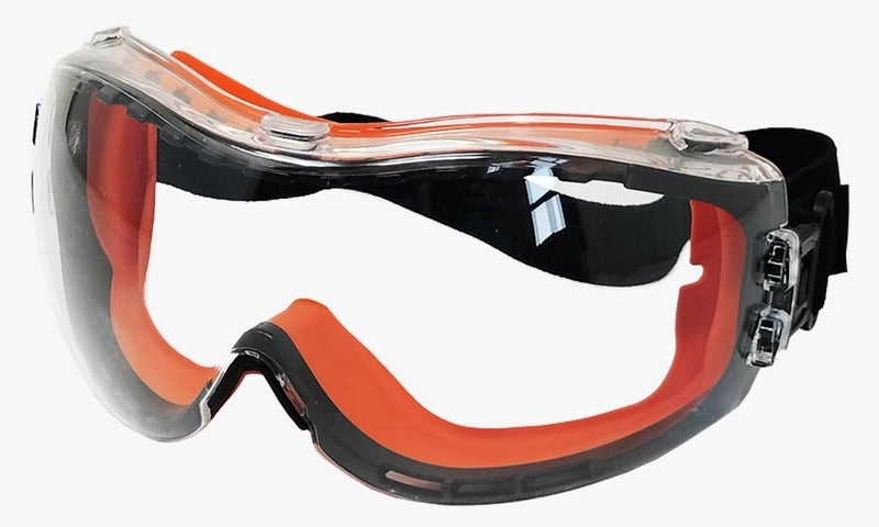 VENUS - E-507 - Safety Goggles - IS 8521-1 & ANSI Z87.1 Approved, Clear Hard Coated Anti-Fog Lens, Protection Against Liquid/Chemical Splash & Dust Particles - Pack of 1 - Image 1