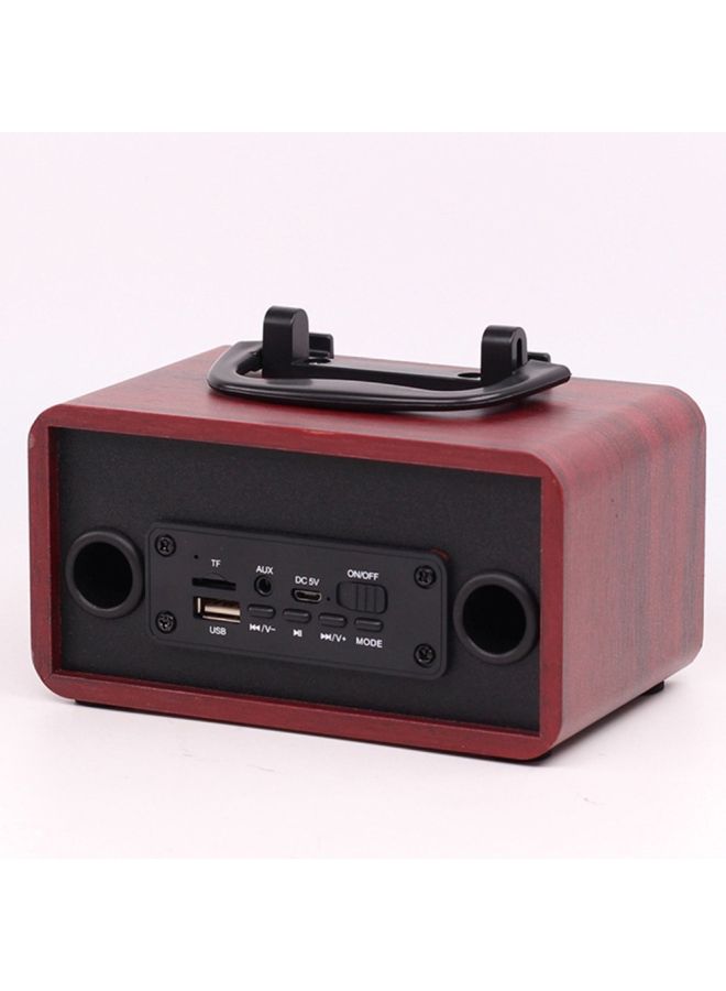 NIBEMINENT Portable Bluetooth Wireless Speaker Red/Black - Image 3