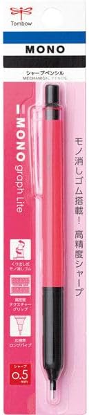 Tombow Tombow Mono Graph Lite Mechanical Pencil  05mm  Neon Pink DPA122F - Image 1