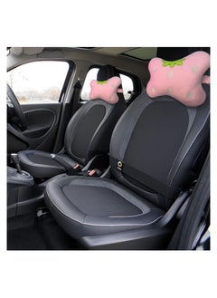KASTWAVE Universal Car Seat Cushion Neck, Pink Strawberry Pillow, Comfortable Soft Car Headrest Pillow, Head Support Pillow for Travelling and Home, 2 Pcs  - Image 2