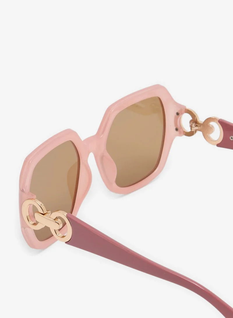 REDTAG Women Pink Assorted Oversized Sunglasses