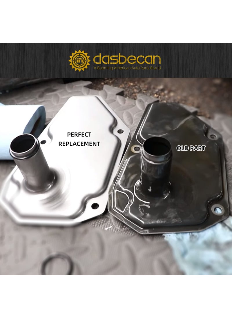 Dasbecan Dasbecan 31728-3JX0A Car Transmission Filter Oil Pan Gasket Set Compatible with 2012-2019 Nissan Tiida Versa Sentra Note Suzuki Swift Chevy Spark Replaces# 31726-6A00A  - Image 5