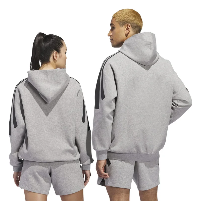 Adidas Grey adidas Basketball Spacer Hoodie (Gender Neutral)  | Best Price UAE