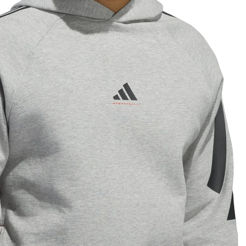 Adidas Grey adidas Basketball Spacer Hoodie (Gender Neutral)  | Best Price UAE