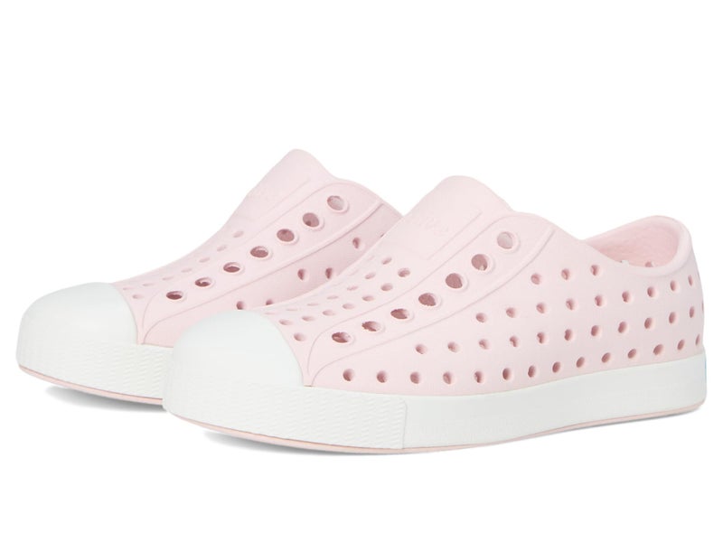 Native Shoes, Jefferson Child, Kids Lightweight Sneaker, Milk Pink/Shell White, 5 M US Big Kid - Image 1