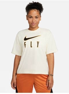 Nike Women NK Dri-Fit Swoosh Fly Boxy Tee  - Image 1
