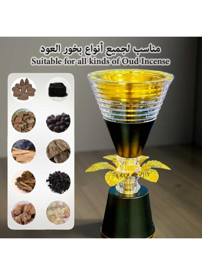 Bakhoor BoSidin Elegant Design Incense Burner Arabic Oud Holder for Home and Office Fragrance - Image 2