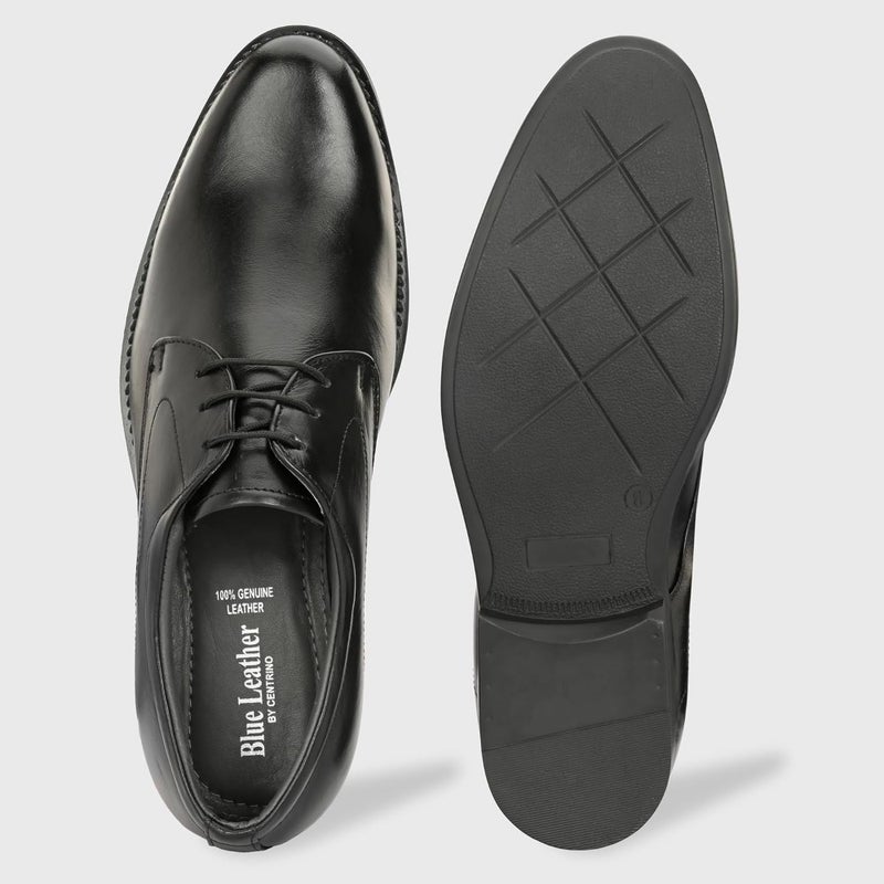 Blue Leather Men's Formal Shoes 3901 For Business And Office Wear Genuine Leather Size 40-46 Slip-Resistant Sole - Image 3