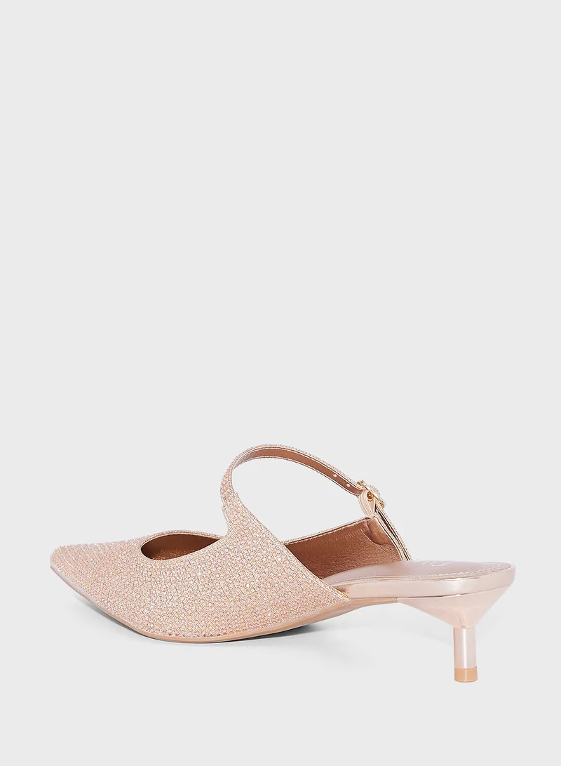 ايلا ليمتد اديشن Diamante Pointy Pump