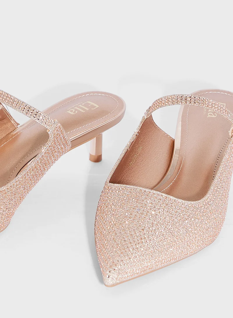 ايلا ليمتد اديشن Diamante Pointy Pump