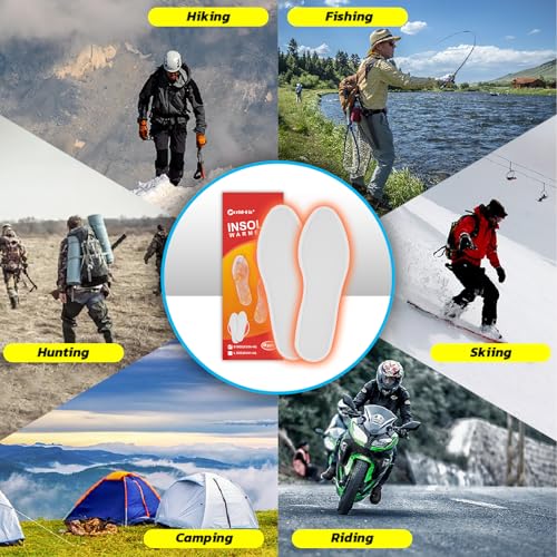 WORLD-BIO Disposable Foot Warmers 12 Pairs, Air Activated Warmer Safe Natural Long Last Up 8 Hours, Foot Warmers Shoes Skiing Camping for Men Women, Size EU:36-40 - Image 5