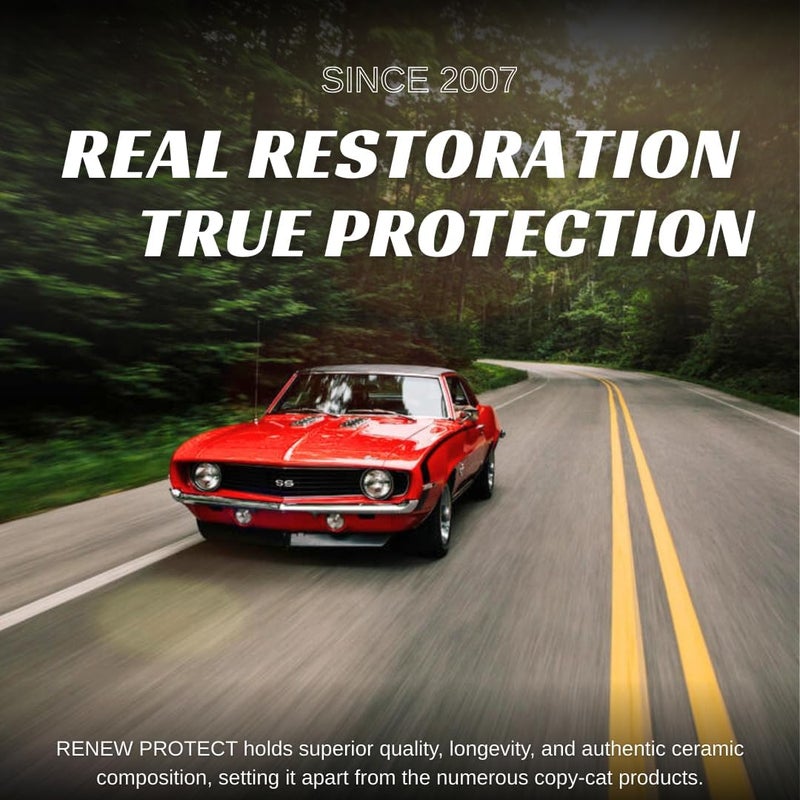 Renew Protect - GLOZ - Real Restoration & True Protection, Dry-Seal Protectant for Tire & Trim, Mid- High Shine, Mats - RV- Motorcycle-Safe, Acrylic Ceramic-Hybrid Protectant, Wash-Proof, 5 min 16oz - Image 5