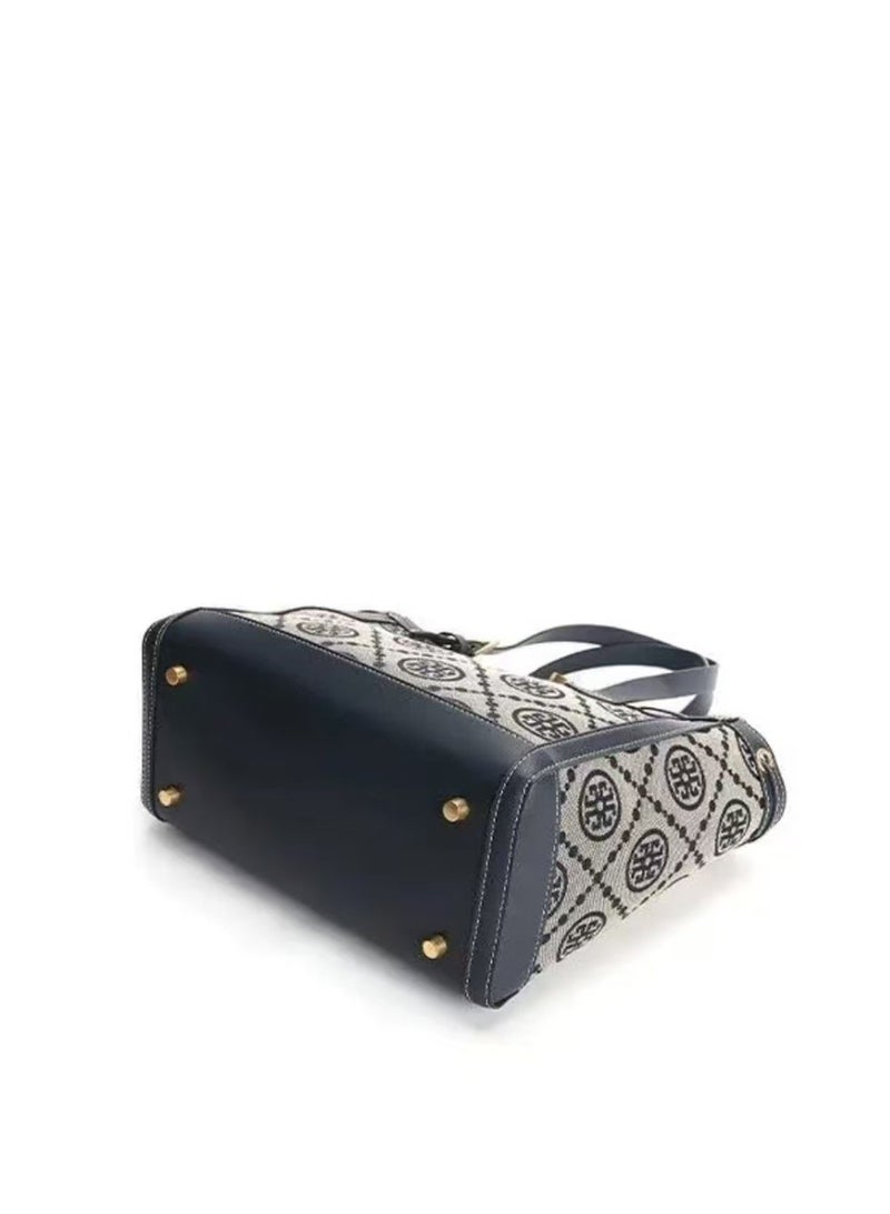 Burch Tory  Large T Monogram Jacquard Bucket Bag - Image 5