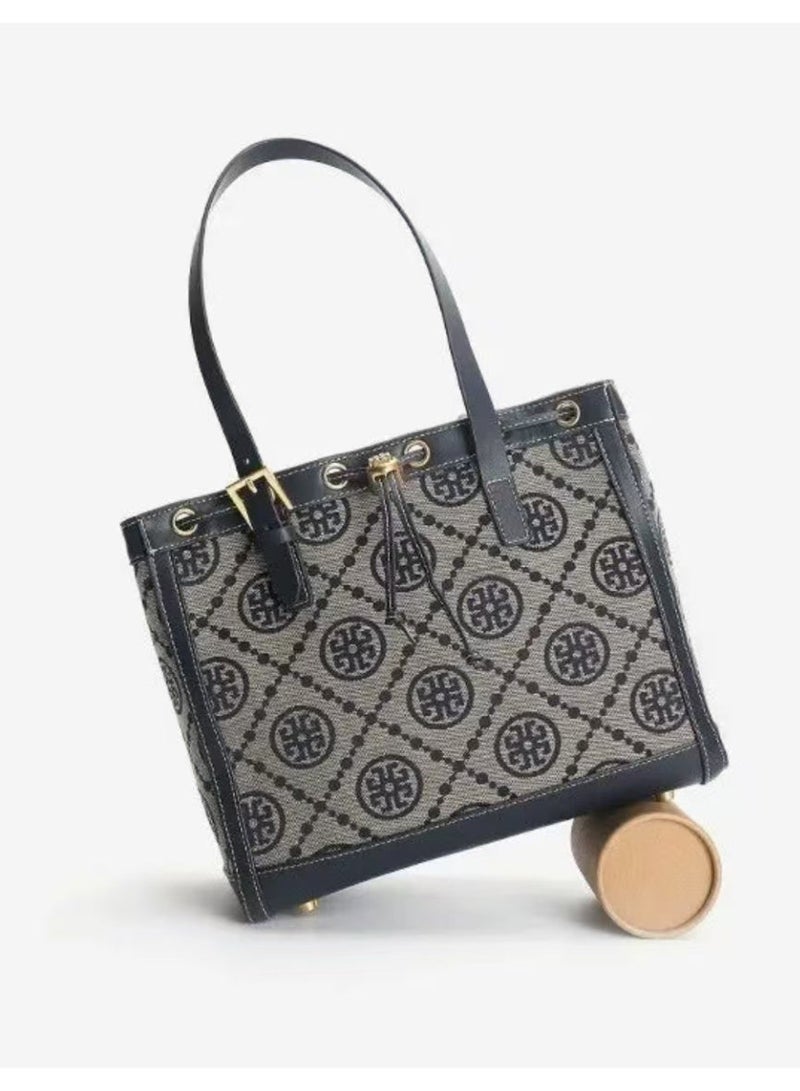 Burch Tory  Large T Monogram Jacquard Bucket Bag - Image 2