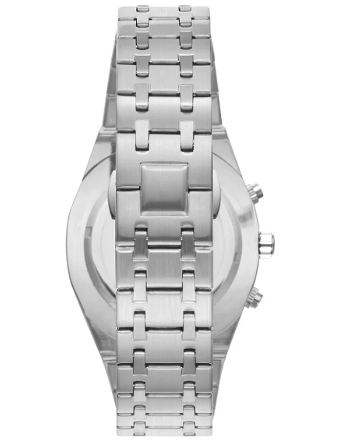 كينيث سكوت Kenneth Scott K24112-SBSB Men's Multi Function Display Watch & Stainless steel Strap Silver