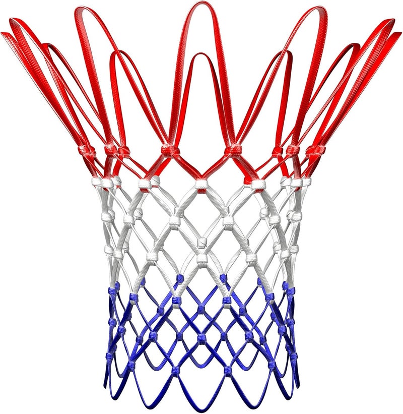 SPALDING Basketball Net | 12 Loops | Fits Standard Indoor or Outdoor Rims | Basketball Hoop Net Replacement - Image 1