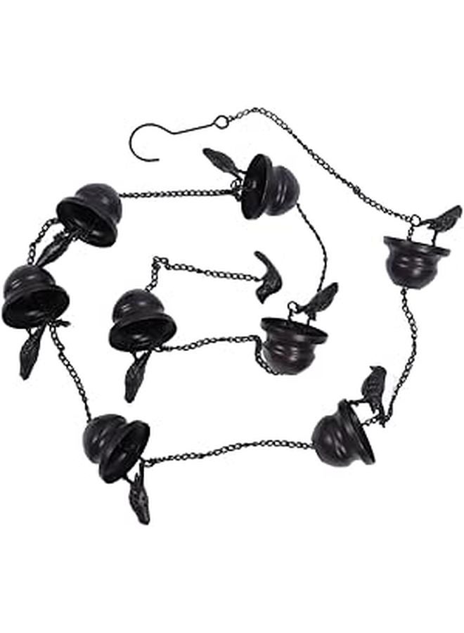 Iron Rain Chain with Cups for Drainage and Decoration 6.5cm 2.6In - Image 1