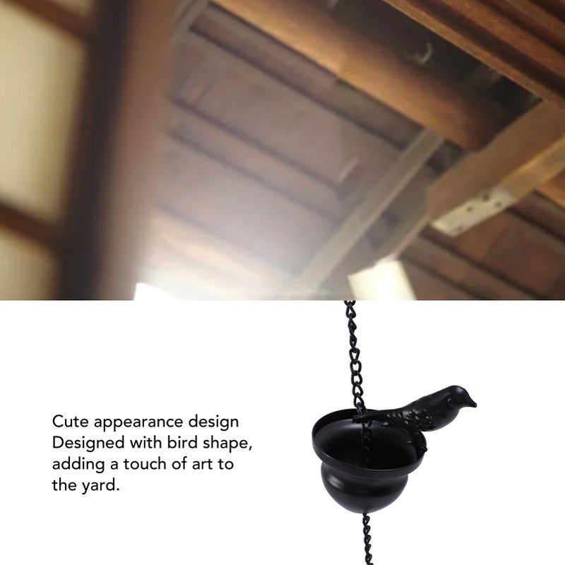 Iron Rain Chain with Cups for Drainage and Decoration 6.5cm 2.6In - Image 4