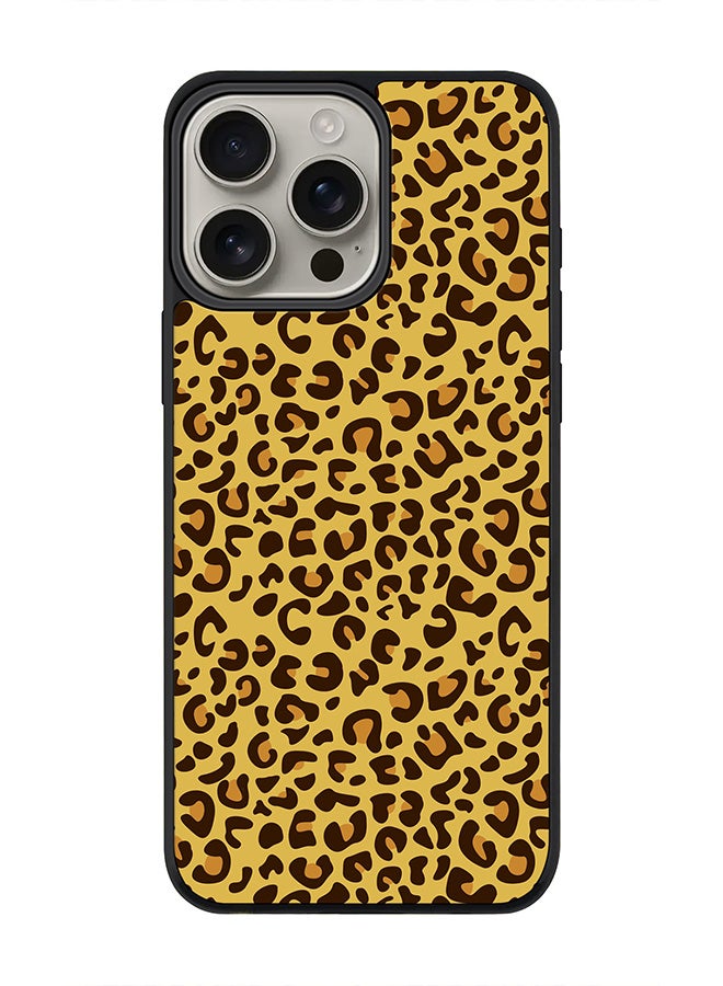 Stylizedd For iPhone 16 Pro Max Case [Compatible with MagSafe] Slim Magnetic cover Phone Case iPhone 16 Pro Max -Leopard Skin Print - Image 1