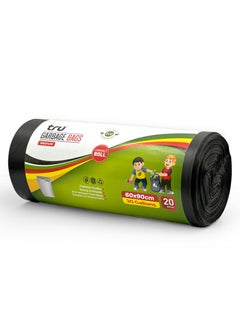 Tru tru Garbage Bags Compact Roll Black 60 x 90cm 30 Gallon (20pc x 20 Rolls) 400bags  - Image 4