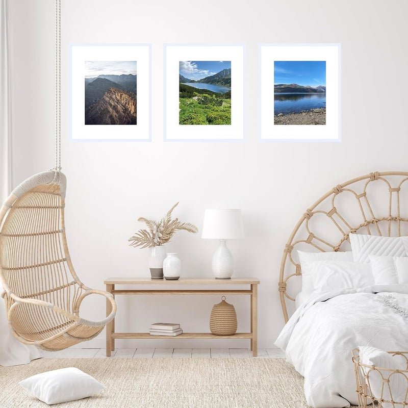 JCJMY 22x30 إطار صور بمقاس 22x24 مع ورقة زخرفية، لعرض الصور بمقاس 18x24 مع أو بدون ورقة زخرفية، إطار كبير للتعليق على الحائط بمقاس 22x24. - Image 5