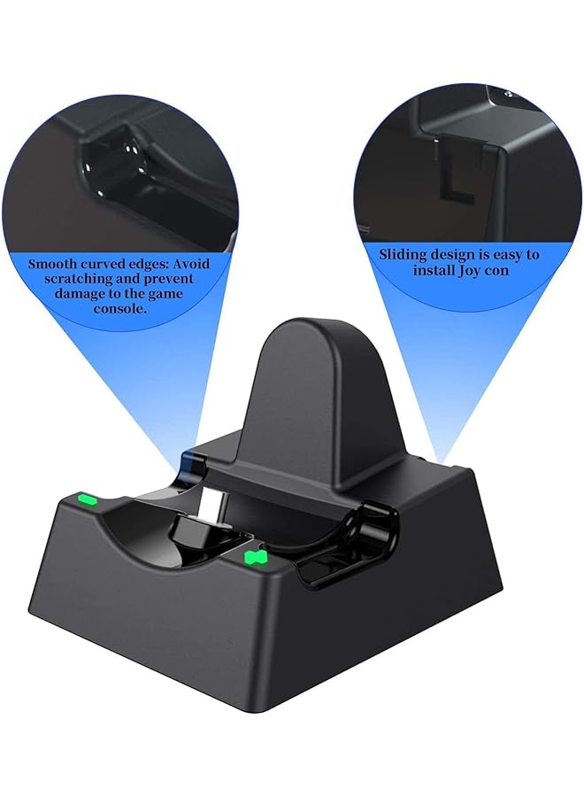 X spring Charging Dock Compatible With Nintendo Switch 9.4X7.8X7.3Cm Usb C Charging With Stable Power Output Compact Charging Stand Ideal For Gaming Switch Accessories For Gamers - Image 2