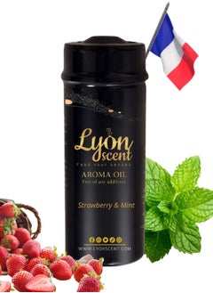 LYON SCENT Lyon Scent Aroma Oil, 100% Pure Oil, Perfume for Air Freshener, Diffuser Aroma, Fragrance Oil, Air Freshener Oil refill, Essential Scented Oil, Luxurious Scent (Strawberry & Mint)  - Image 1