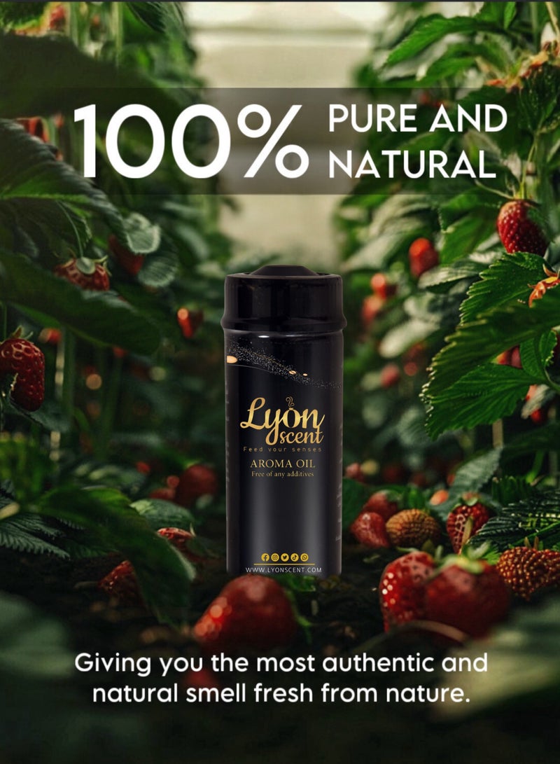 Lyon Scent Aroma Oil, 100% Pure Oil, Perfume for Air Freshener, Diffuser Aroma, Fragrance Oil, Air Freshener Oil refill, Essential Scented Oil, Luxurious Scent (Strawberry & Mint) - Image 2