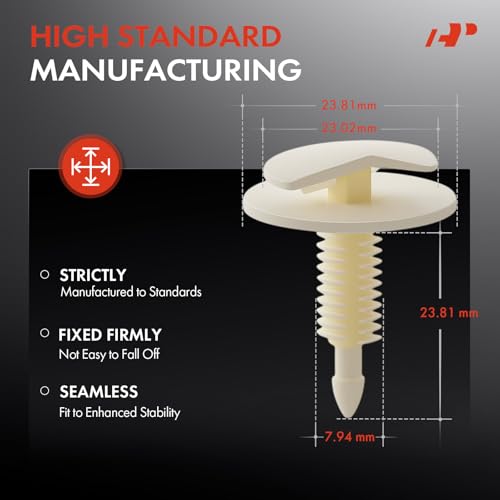 A-Premium 20 قطعة مشابك تثبيت متوافقة مع فورد كراون فيكتوريا، فيرمونت، غراند ماركيز، LTD كراون فيكتوريا و لينكولن تاون كار و ميركوري كولوني بارك، غراند ماركيز - لفتحة 7.94 مم - Image 3