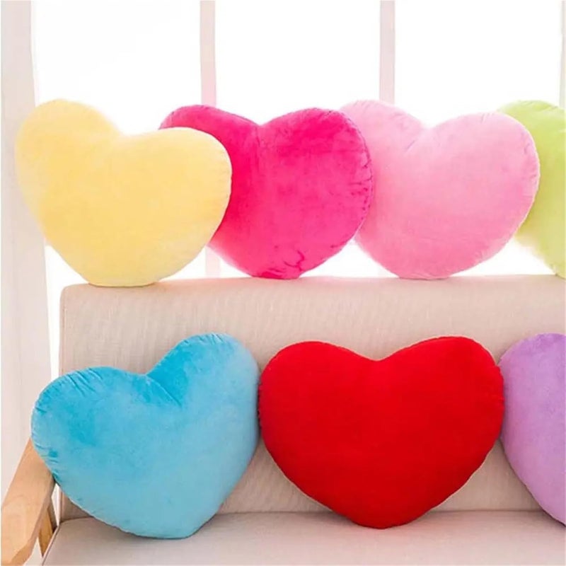 Heart Pillow Home Decoration Heart Stuffed Pillow Heart Plush Cushion Plush Pillow for Birthday(Pink,20cm) - Image 4