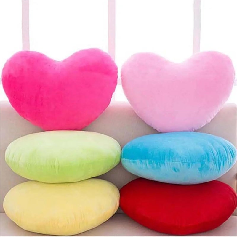 Heart Pillow Home Decoration Heart Stuffed Pillow Heart Plush Cushion Plush Pillow for Birthday(Pink,20cm) - Image 3
